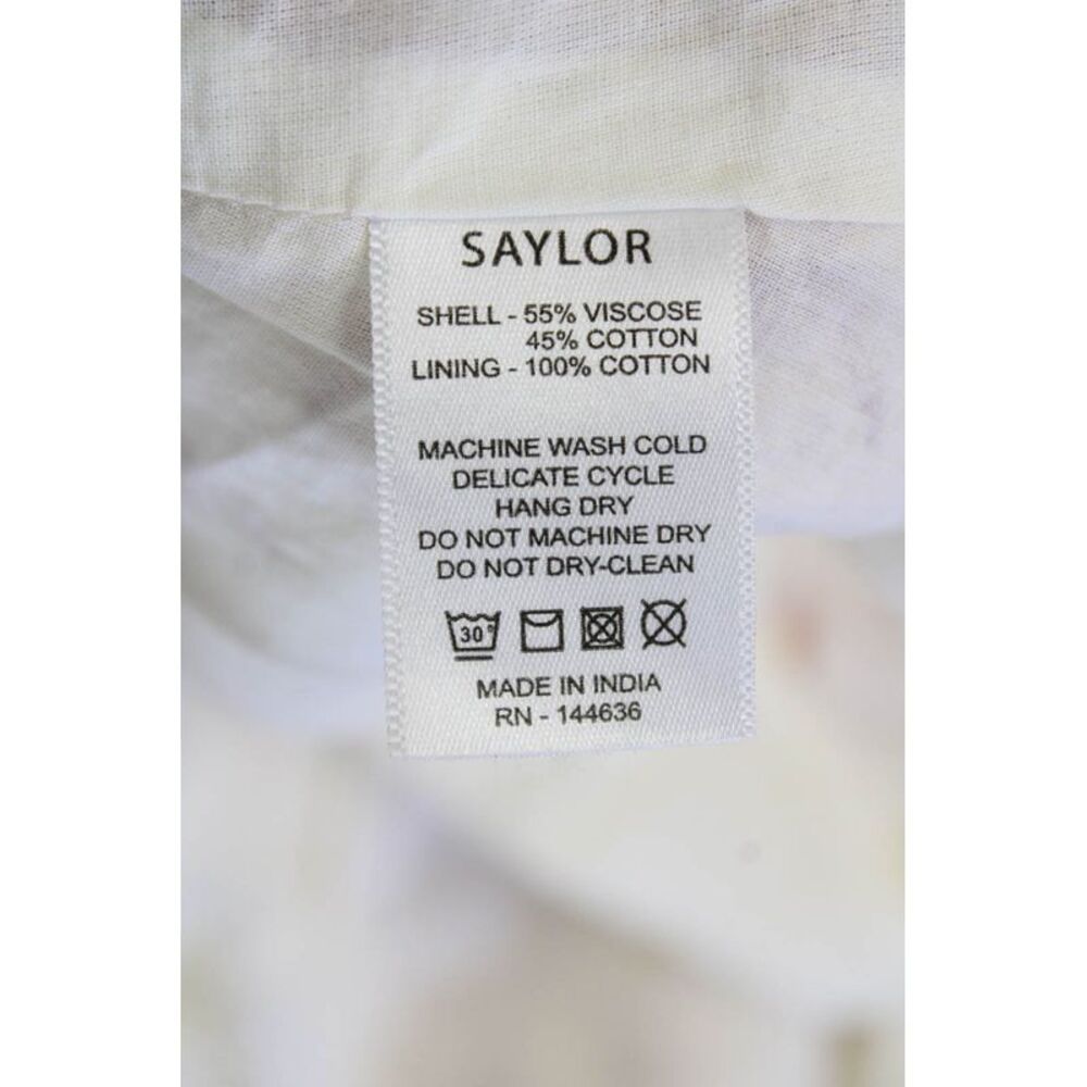 Saylor Women's Smoced Waiats Ruffle Tiered Lined Mini Skirt Floral Size S - Picture 5 of 5